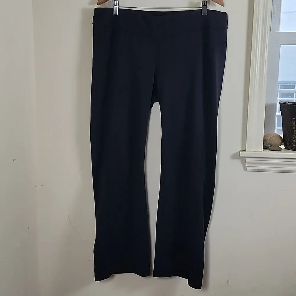 REI Women's Black Yoga Pants w/Elastic Waistband, Size Extra Large Petite (XLP)